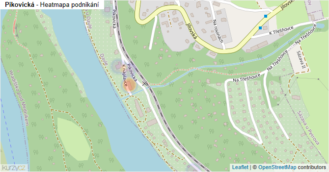 Pikovická - mapa podnikání