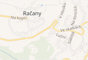 Pod Račany v obci Davle - mapa ulice