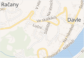 Sídliště v obci Davle - mapa ulice