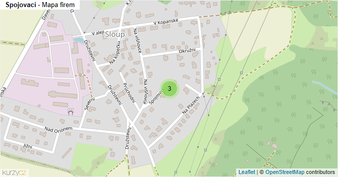 Spojovací - mapa firem