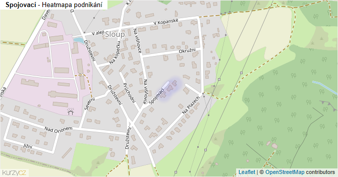 Spojovací - mapa podnikání