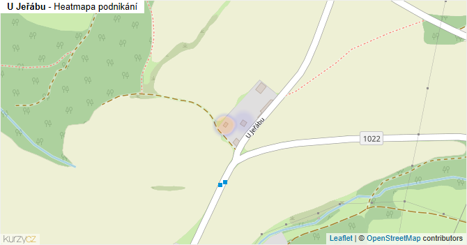 U Jeřábu - mapa podnikání
