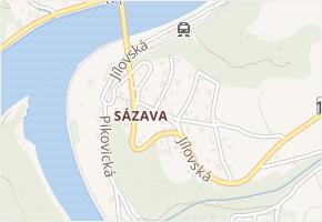U lípy v obci Davle - mapa ulice