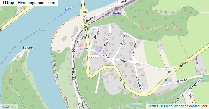 U lípy - mapa podnikání