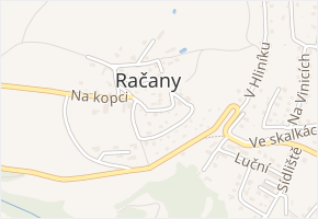 U vodojemu v obci Davle - mapa ulice