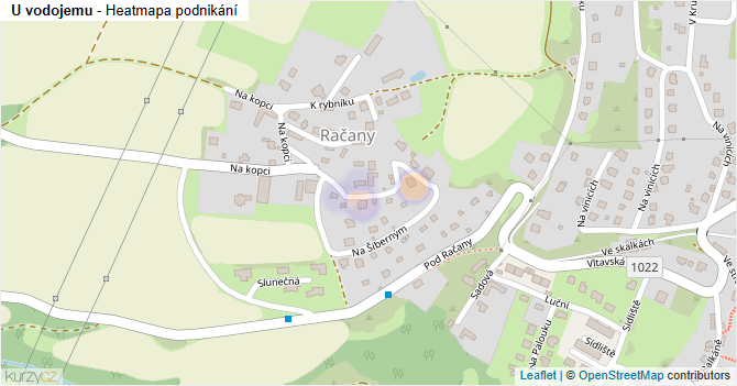 U vodojemu - mapa podnikání
