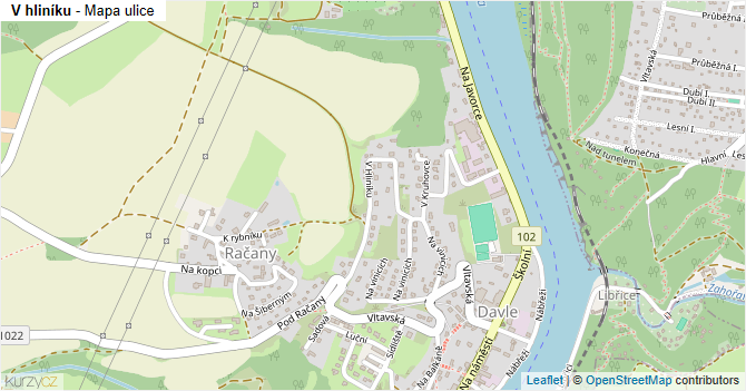 V hliníku - mapa ulice