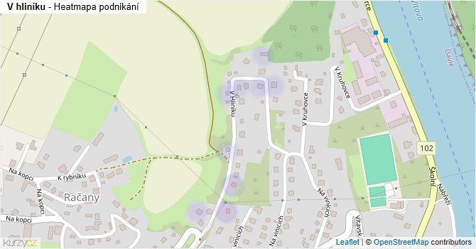 V hliníku - mapa podnikání