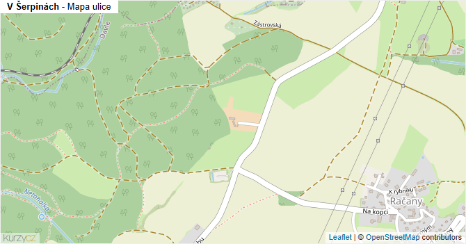 V Šerpinách - mapa ulice