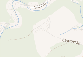Zástrovská v obci Davle - mapa ulice