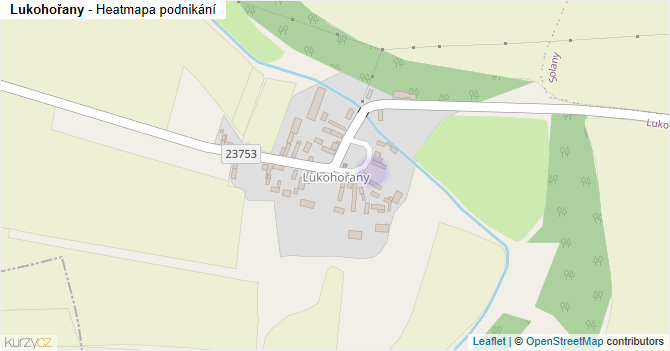 Lukohořany - mapa podnikání