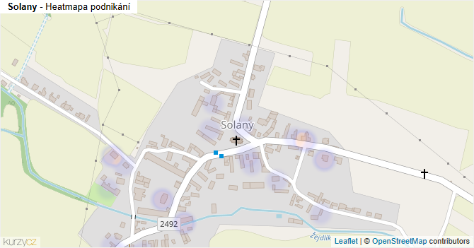 Solany - mapa podnikání
