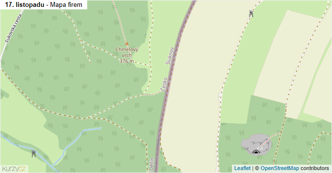 17. listopadu - mapa firem