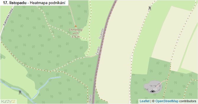 17. listopadu - mapa podnikání