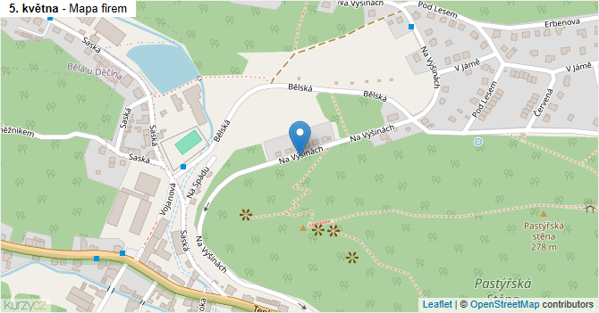 5. května - mapa firem