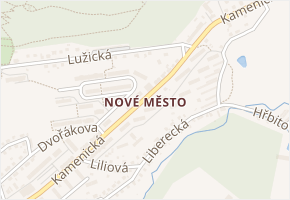 Brožíkova v obci Děčín - mapa ulice