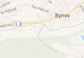 Bynovská v obci Děčín - mapa ulice