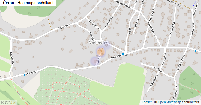 Černá - mapa podnikání