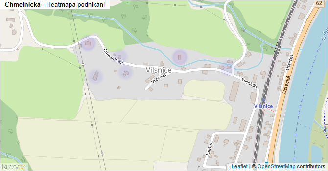 Chmelnická - mapa podnikání