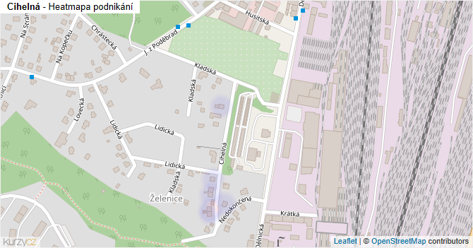 Cihelná - mapa podnikání