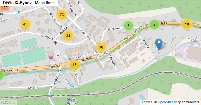 Děčín IX-Bynov - mapa firem