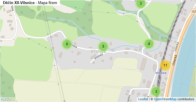 Děčín XII-Vilsnice - mapa firem