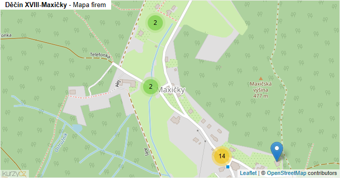 Děčín XVIII-Maxičky - mapa firem