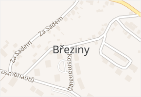Děčín XXVII-Březiny v obci Děčín - mapa části obce