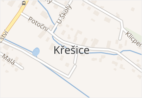 Děčín XXXI-Křešice v obci Děčín - mapa části obce