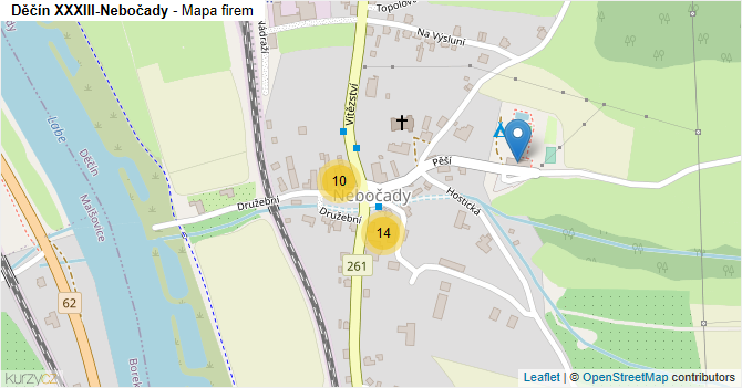 Děčín XXXIII-Nebočady - mapa firem