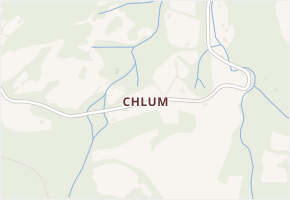 Děčín XXXIV-Chlum v obci Děčín - mapa části obce