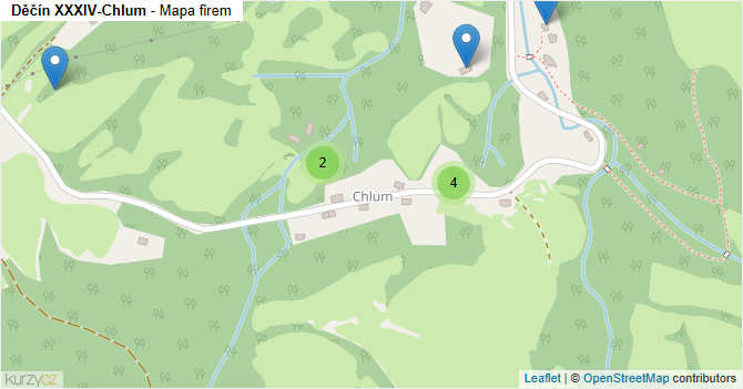 Děčín XXXIV-Chlum - mapa firem