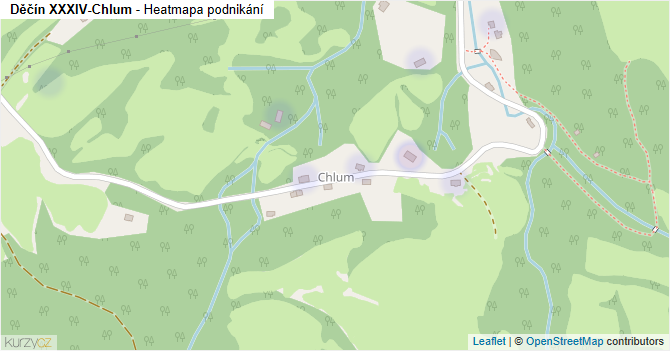 Děčín XXXIV-Chlum - mapa podnikání