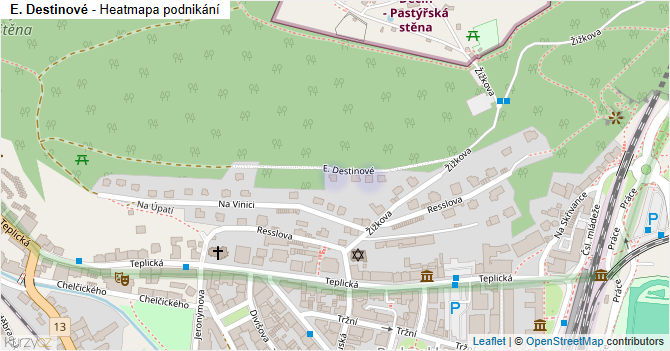 E. Destinové - mapa podnikání