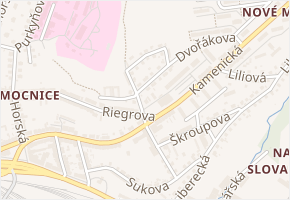 Hluboká v obci Děčín - mapa ulice