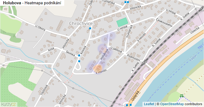 Holubova - mapa podnikání