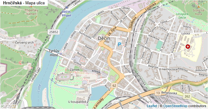 Hrnčířská - mapa ulice