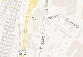 J. Š. Baara v obci Děčín - mapa ulice