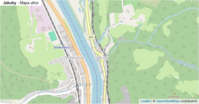 Jakuby - mapa ulice