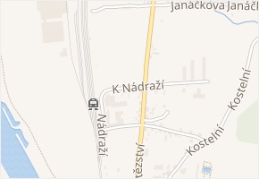 K Nádraží v obci Děčín - mapa ulice