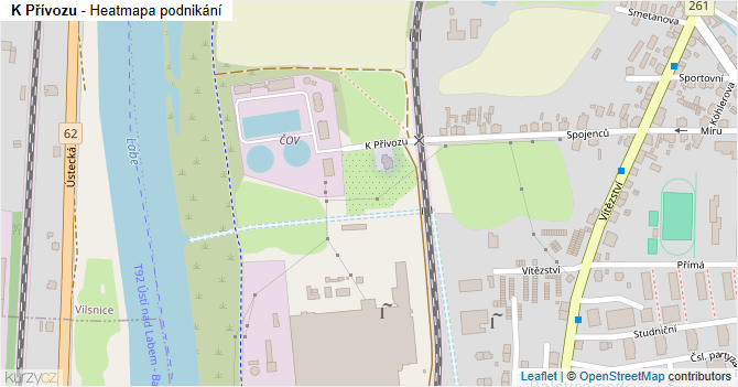 K Přívozu - mapa podnikání