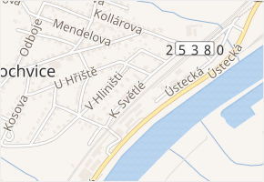 K. Světlé v obci Děčín - mapa ulice