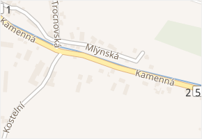 Kamenná v obci Děčín - mapa ulice