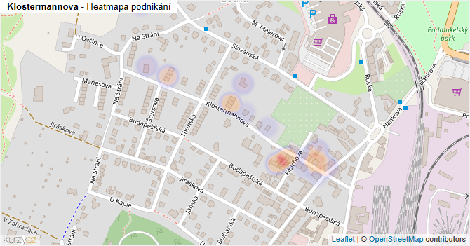 Klostermannova - mapa podnikání
