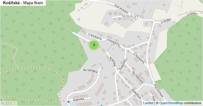 Košířská - mapa firem