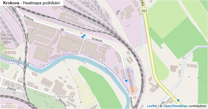 Krokova - mapa podnikání