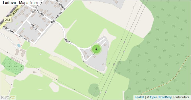 Ladova - mapa firem