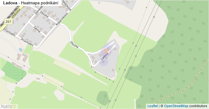 Ladova - mapa podnikání