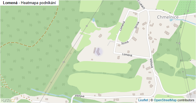 Lomená - mapa podnikání