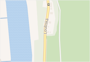 Loubská v obci Děčín - mapa ulice